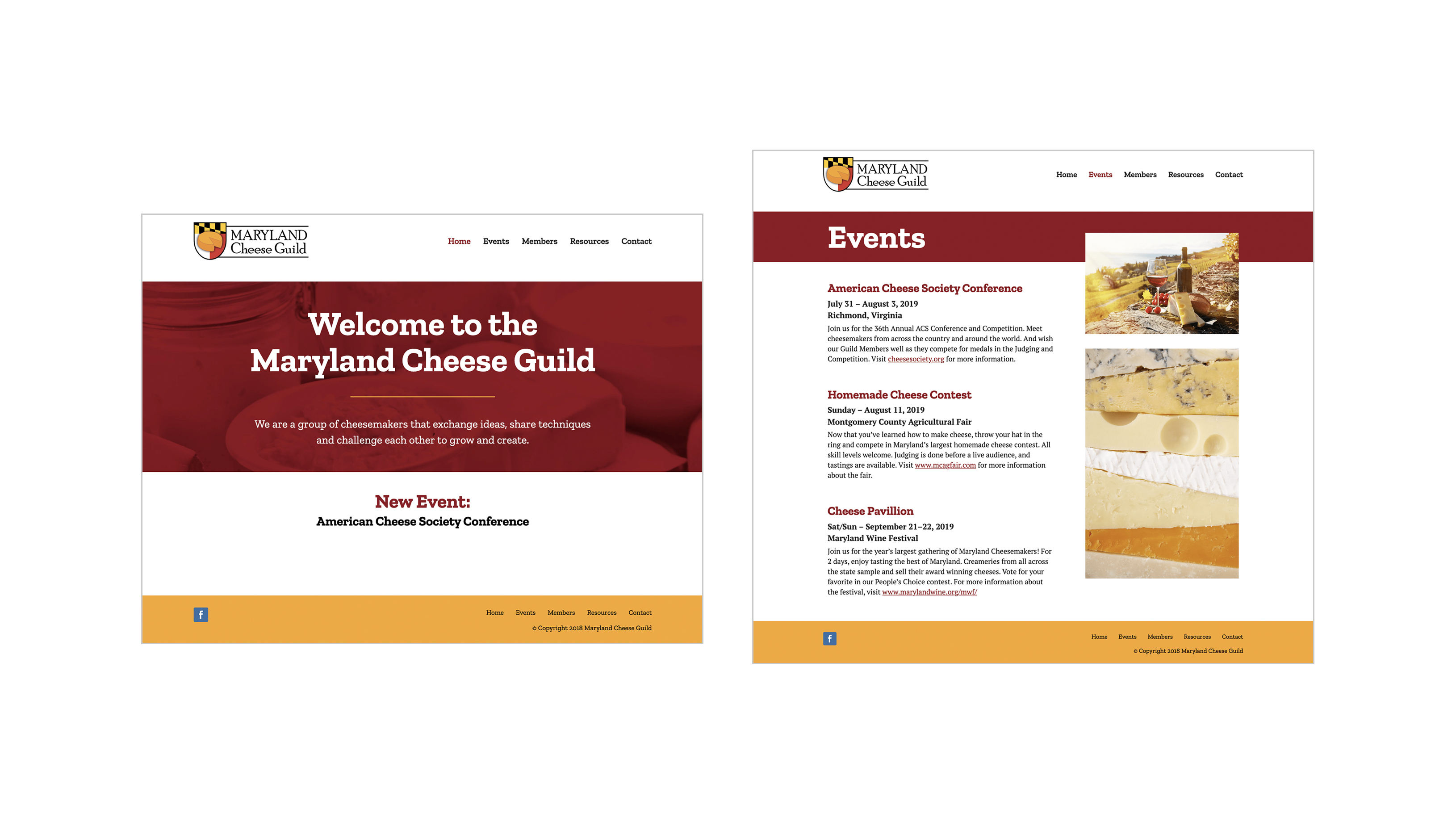Maryland Cheese Guild website
