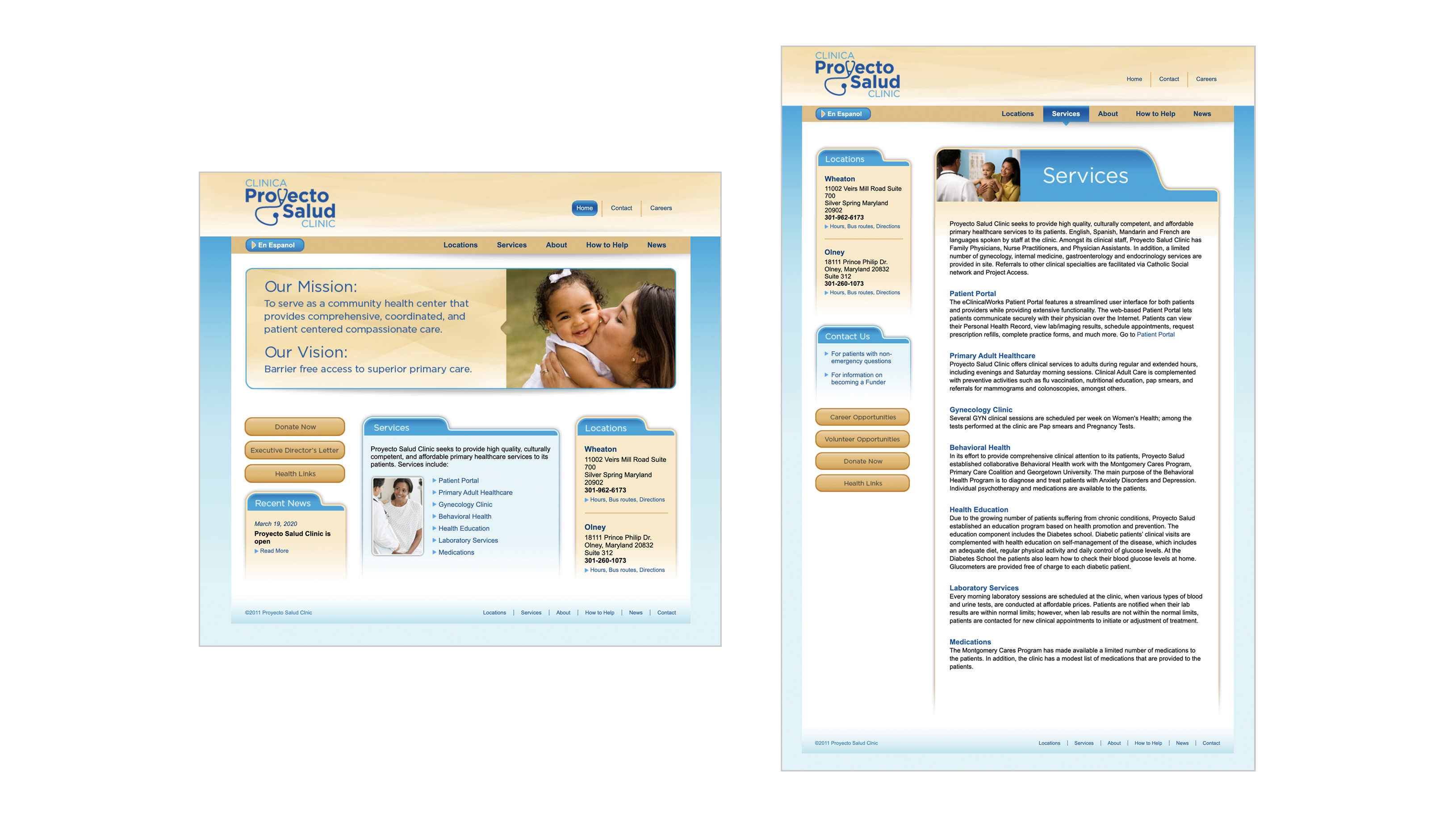 Proyecto Salud website